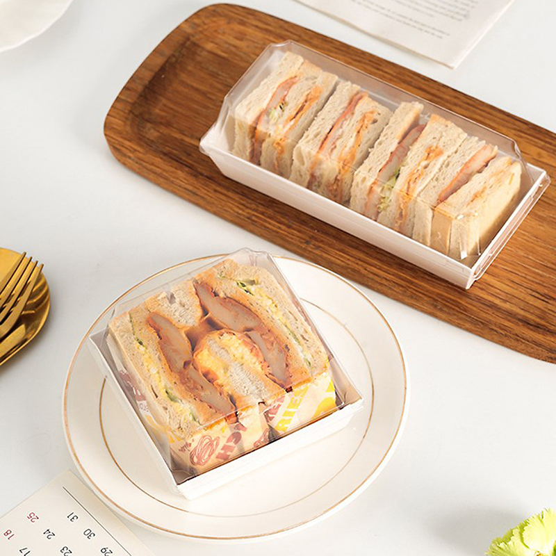 Wedding Cake Supply - 10 個ケーキデザートドーナツ装飾ボックスクラフト紙クッキーベーカリー食品サンドイッチ包装ボックス結婚式誕生日パーティー用品
