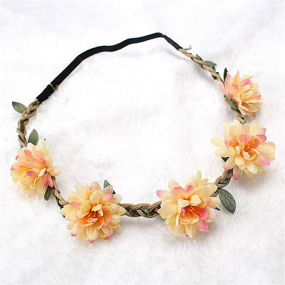 Wedding Arch Flower - 女性のための自由奔放に生きる花のヘッドバンド,女の子のためのヘッドバンド,子供のためのヘッドバンド,ヘアアクセサリー,花嫁の花輪,ビーチガーランド