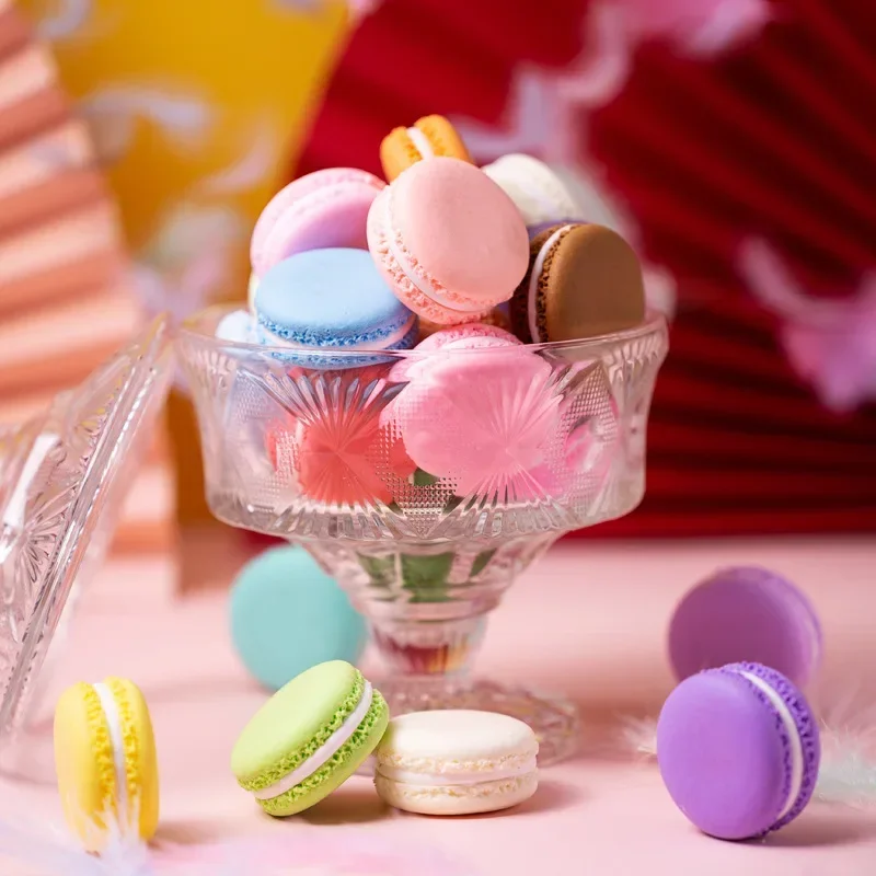 Wedding Cake Supply - シミュレーションマカロンケーキデザートモデル結婚式のデザートテーブル装飾マカロンモデル偽食品結婚式の写真の小道具の好意