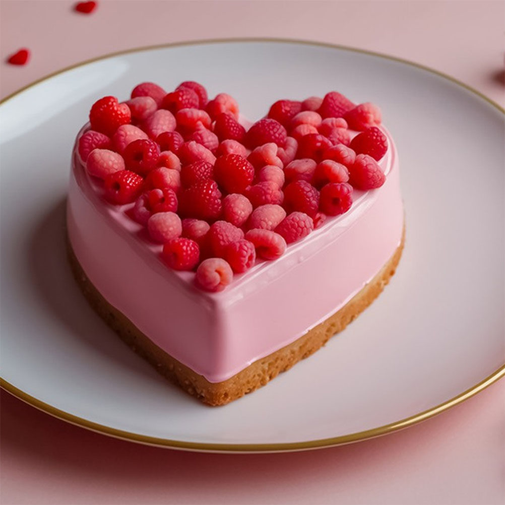 Wedding Cake Supply - 4個入りハート型フォームケーキダミーセット、リアルな練習用ツール、DIYベーカリーケーキデコレーション用品、ウェディングパーティーディスプレイ