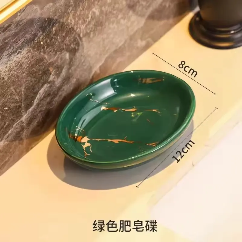 Wedding Bathroom Supply Kit - 結婚式の陶器製バスルームアクセサリーセット、バスルーム用品キット、トイレ洗浄セット、ソープディスペンサー、歯ブラシホルダー、マウスウォッシュ