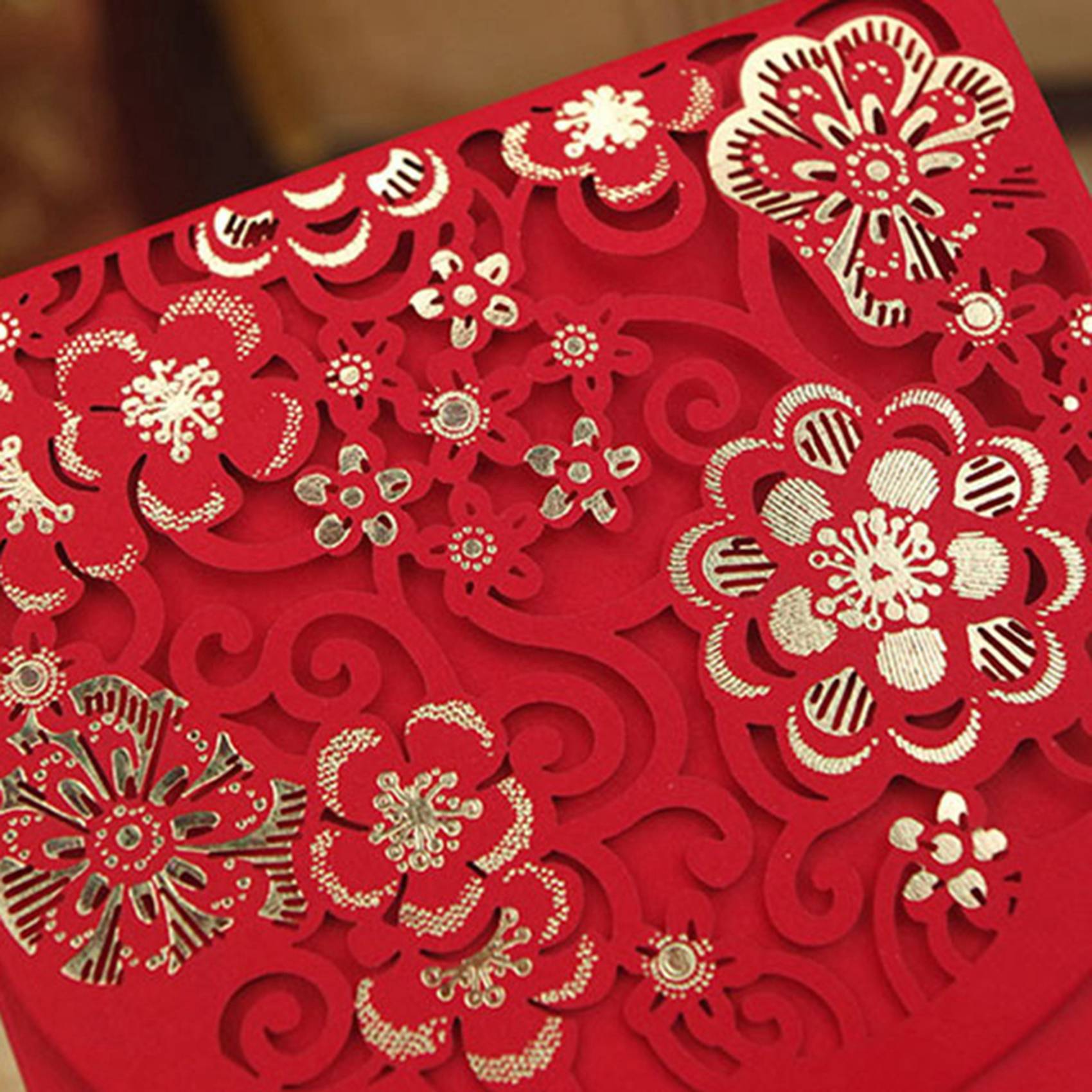 Wedding Envelopes - 20 個中国の赤い封筒幸運のお金封筒新年結婚式用の結婚式の赤い封筒 (7X3.4 インチ)-AT36