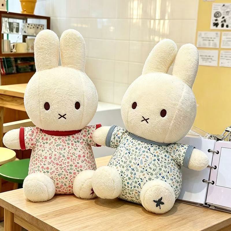 Good Floral & Wedding Decor Supply - 30 センチメートルかわいいミッフィーウサギ花柄ぬいぐるみ人形アニメ周辺クリエイティブデザイン甘いなだめるような装飾人形かわいい誕生日ギフト