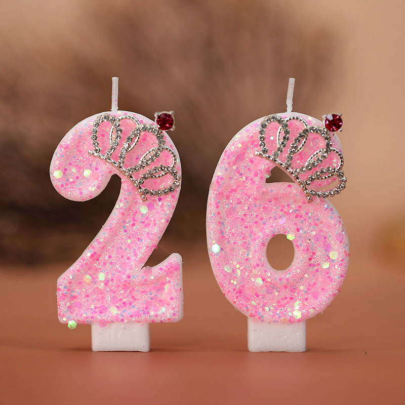 ケーキ数字キャンドル、誕生日キャンドルピンクカラークリエイテ - Unity Candle Set のレビューと価格