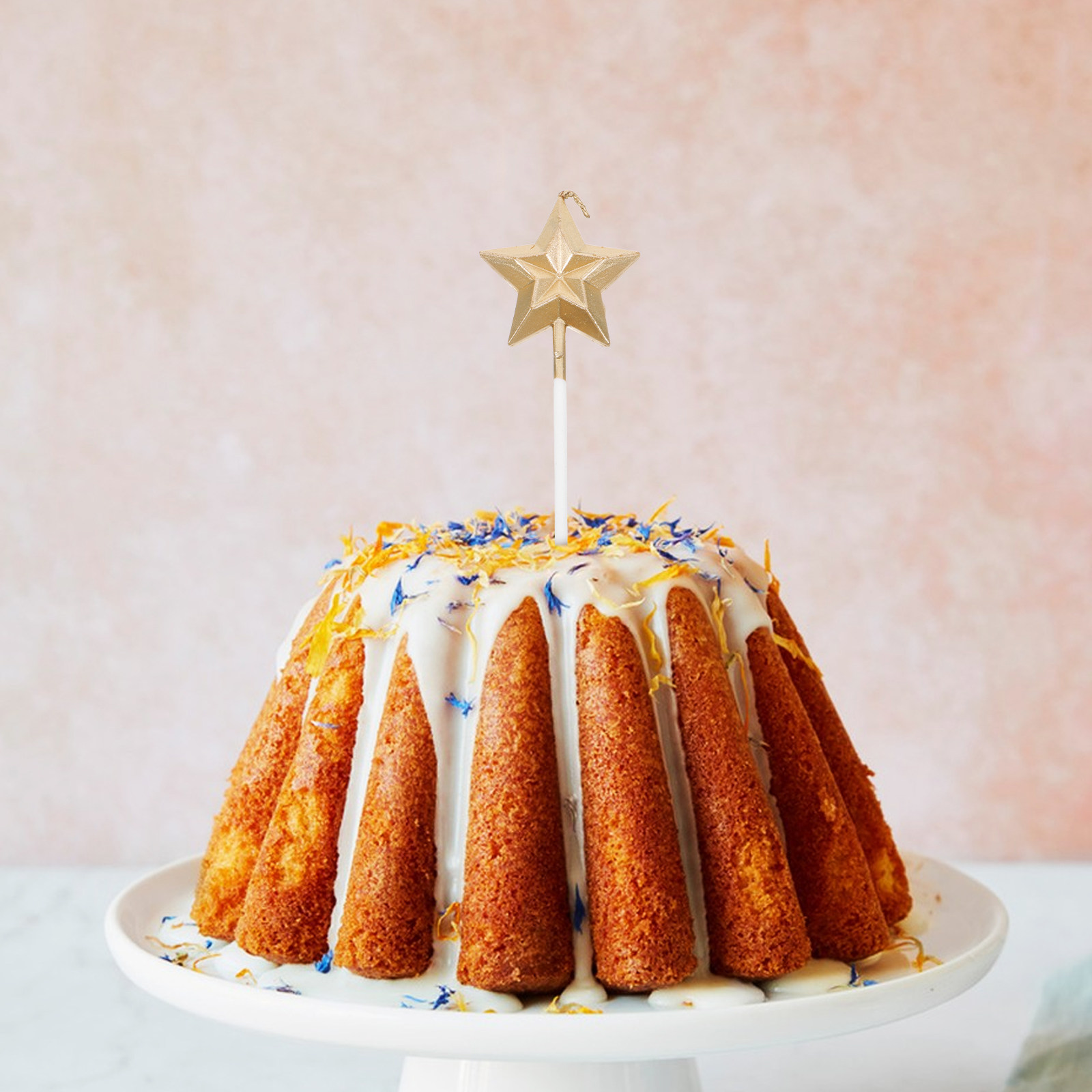 8個入り グリッターメタリックバースデーケーキデコレーション - Wedding Cake Supply のレビューと価格