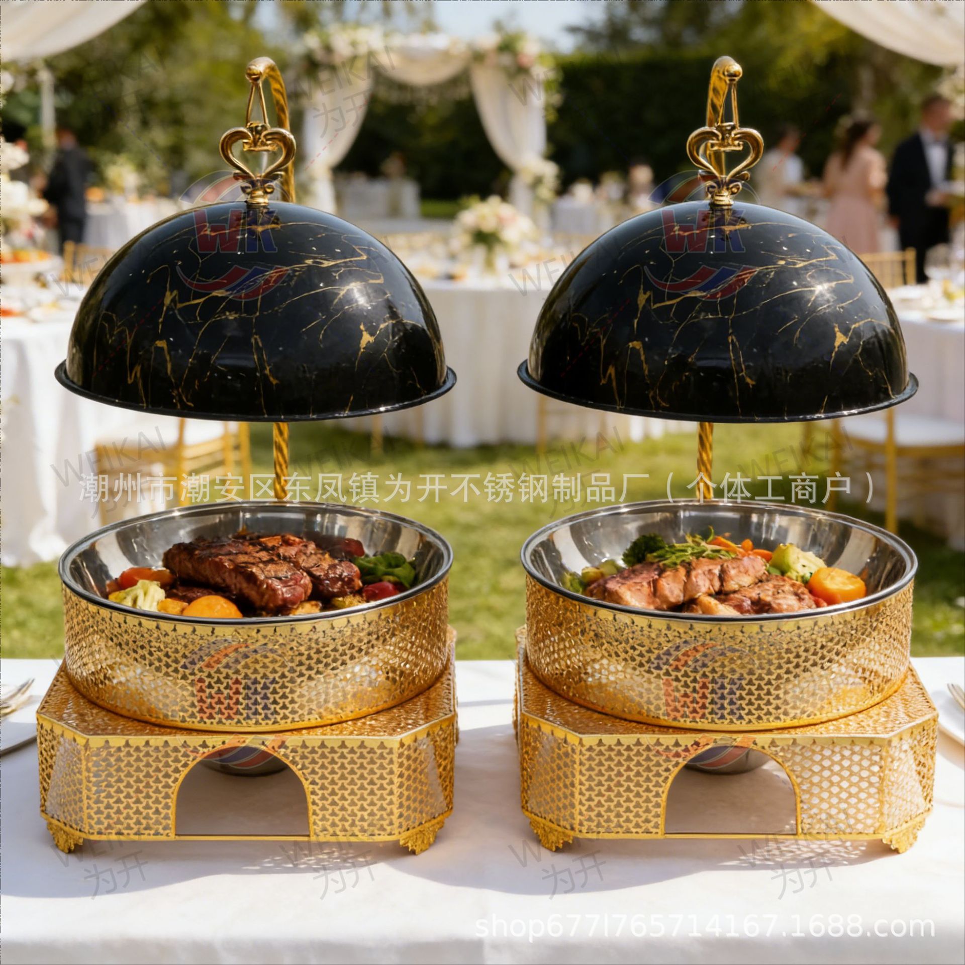 ゴールデンビュッフェストーブ高級ラウンドホテルウェディング宴 - Wedding Alcohol Supply のレビューと価格