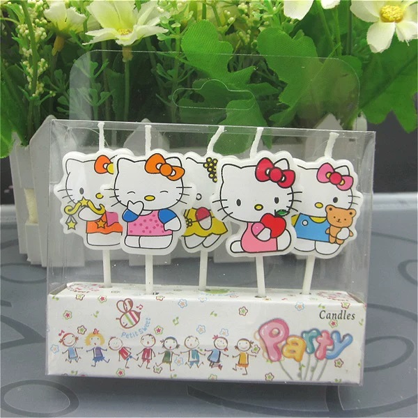 5 ピース/セットかわいいハローキティ手作り DIY キャン - Unity Candle Set のレビューと価格