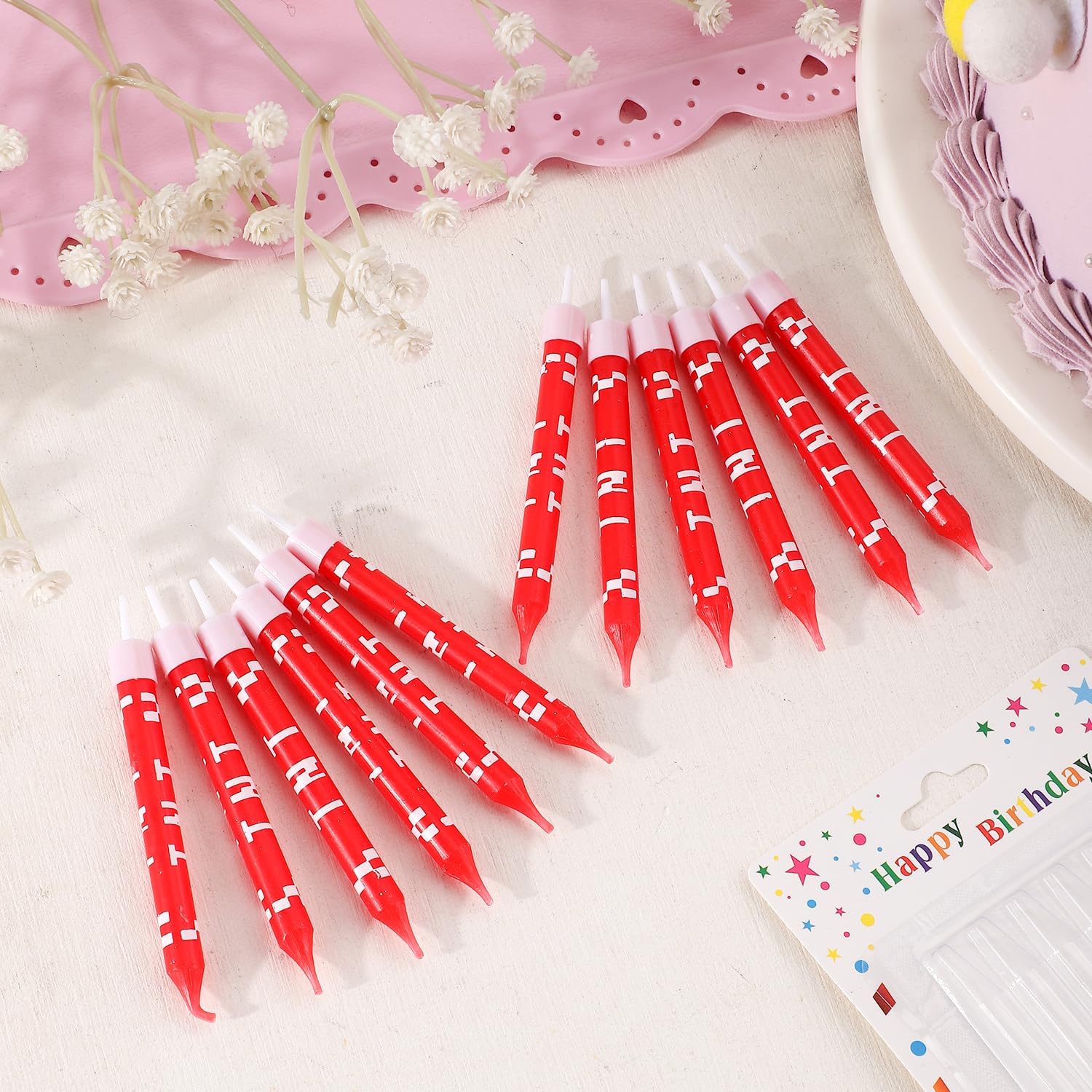 12/24 個グリーンピクセルケーキキャンドルデコレーション - Unity Candle Set のレビューと価格