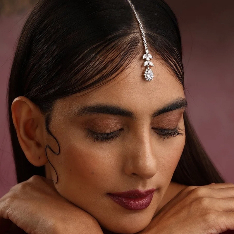 インドの花嫁用額飾りヘッドウェア、ウェディングアクセサリー、 - Indian Wedding Supply のレビューと価格