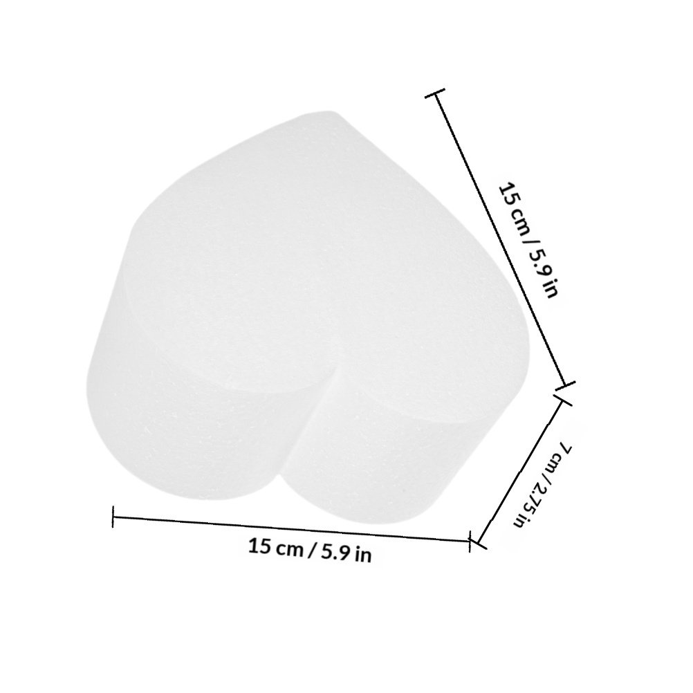 4個入りハート型フォームケーキダミーセット、リアルな練習用ツ - Wedding Cake Supply のレビューと価格