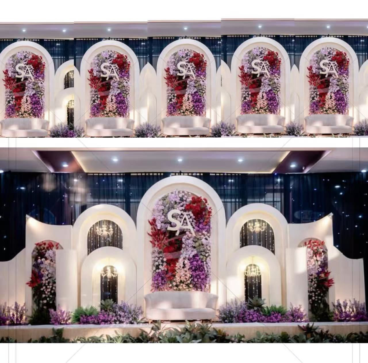 結婚式の装飾用品 PVCアーチ型背景スタンド カスタムウェデ - Wedding Party Supply Rentals のレビューと価格