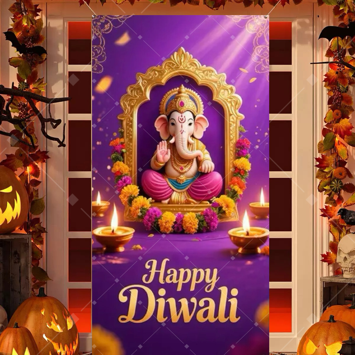 ディワリ装飾パーティー背景 インドのディワリ孔雀キャンドルパ - Indian Wedding Supply のレビューと価格