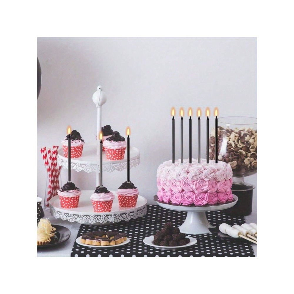 24 個メタリックキャンドルロンググリーンキャンドル誕生日キ - Unity Candle Set のレビューと価格