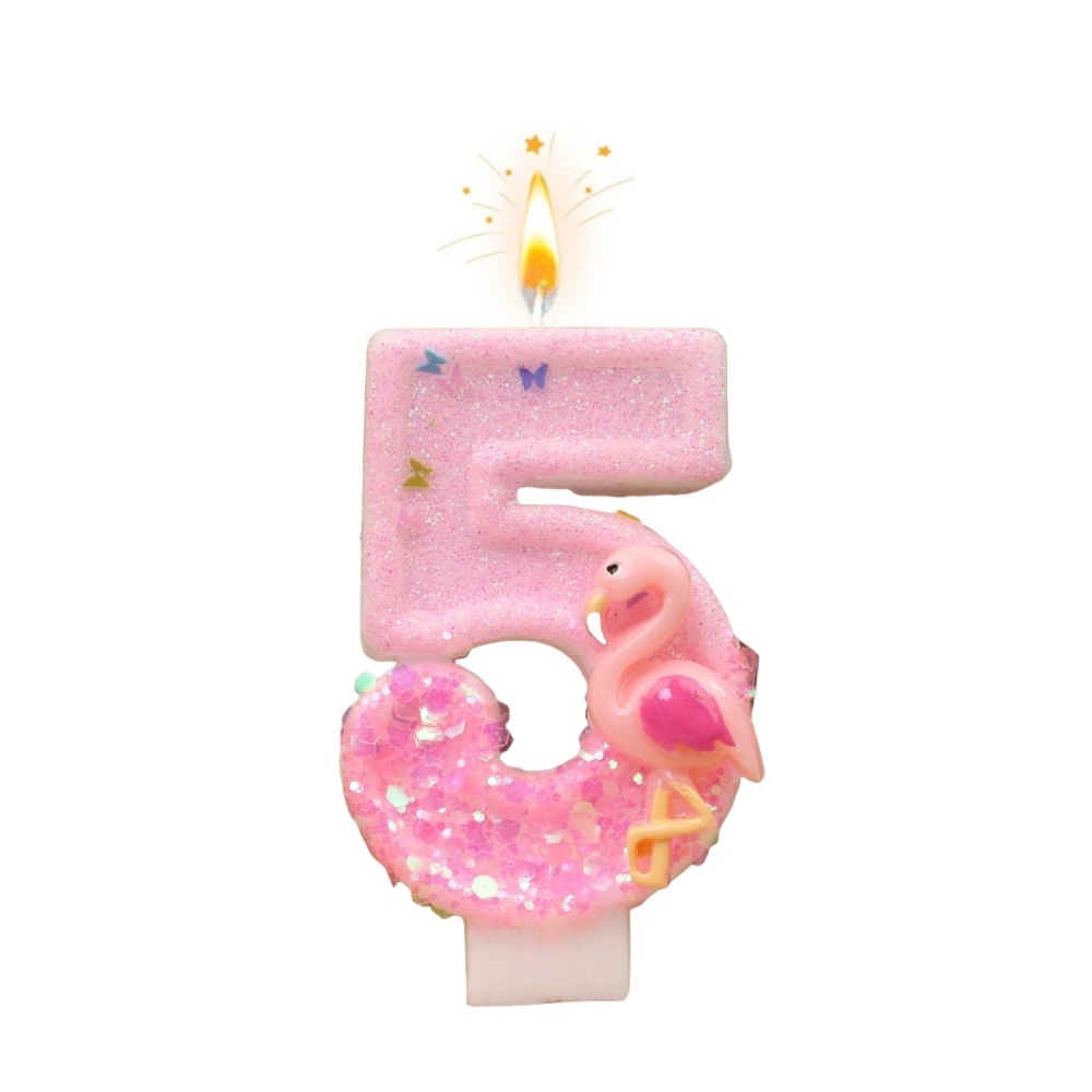 新しい0-9数字の誕生日キャンドル、オリジナルピンクグラデー - Unity Candle Set のレビューと価格