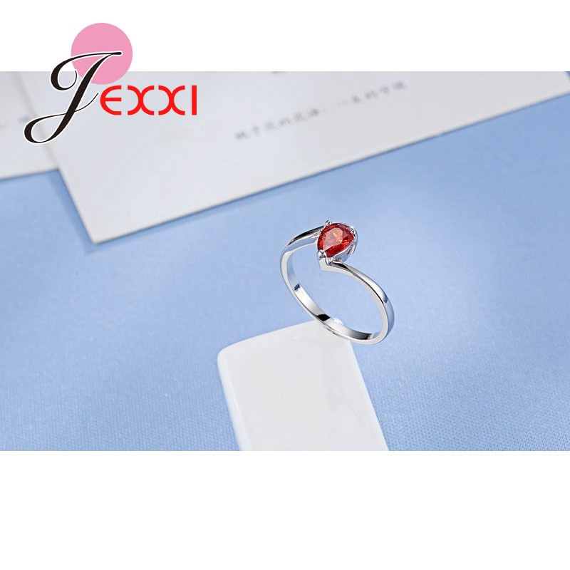 女性のためのスターリングシルバーの混合リング,ペンダントイヤ - Wedding Z のレビューと価格