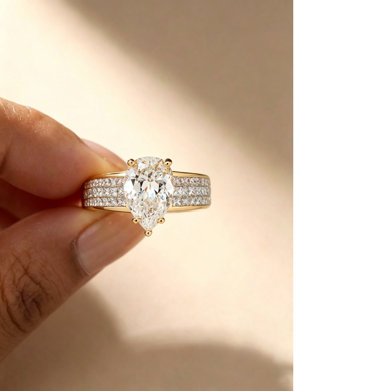 925 スターリングシルバー高級ゴールドカラーウォータードロ - Wedding Z のレビューと価格