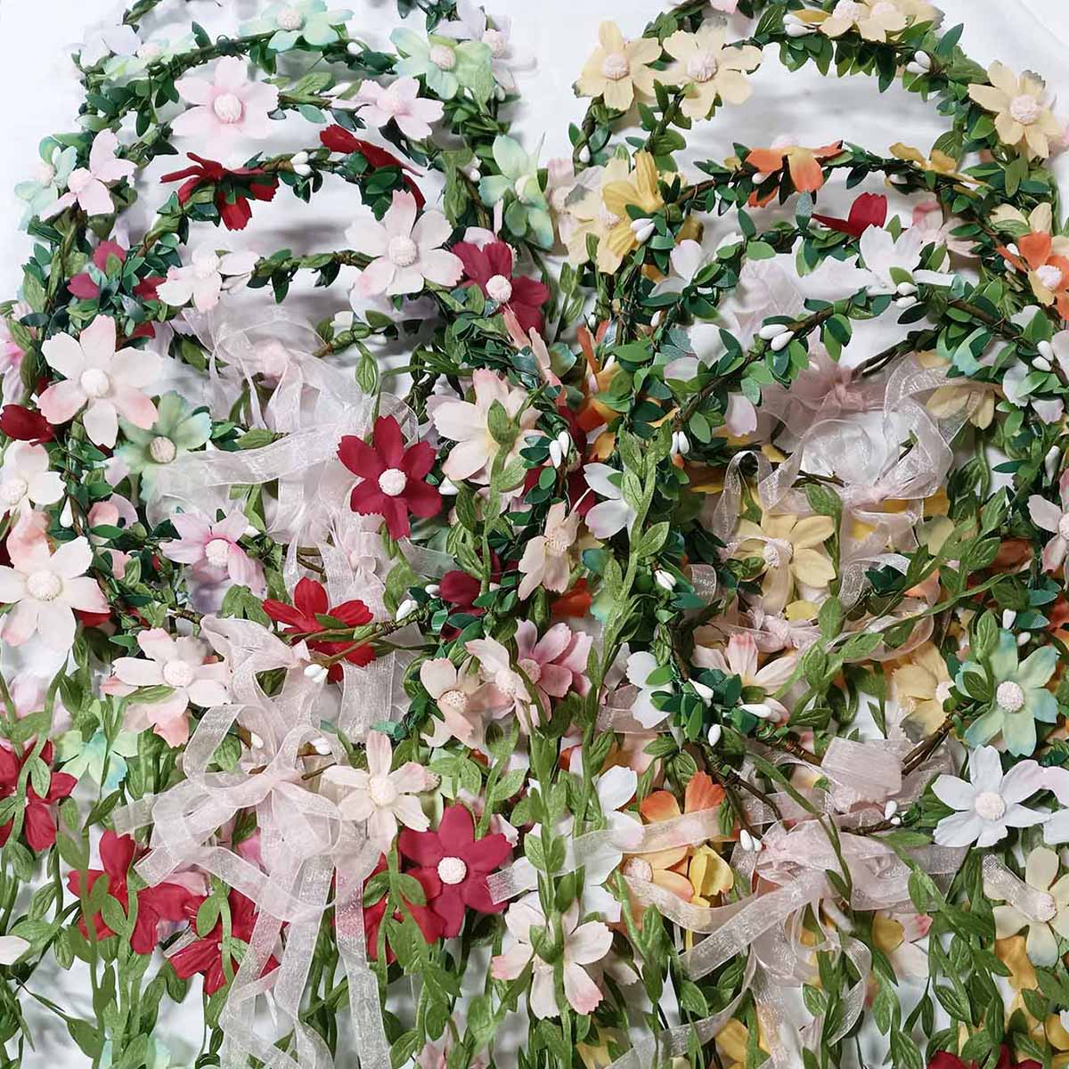 ボヘミアン籐花蔓クラウンヘッドバンド花嫁の結婚式のヘアアクセ - Wedding Arch Flower のレビューと価格