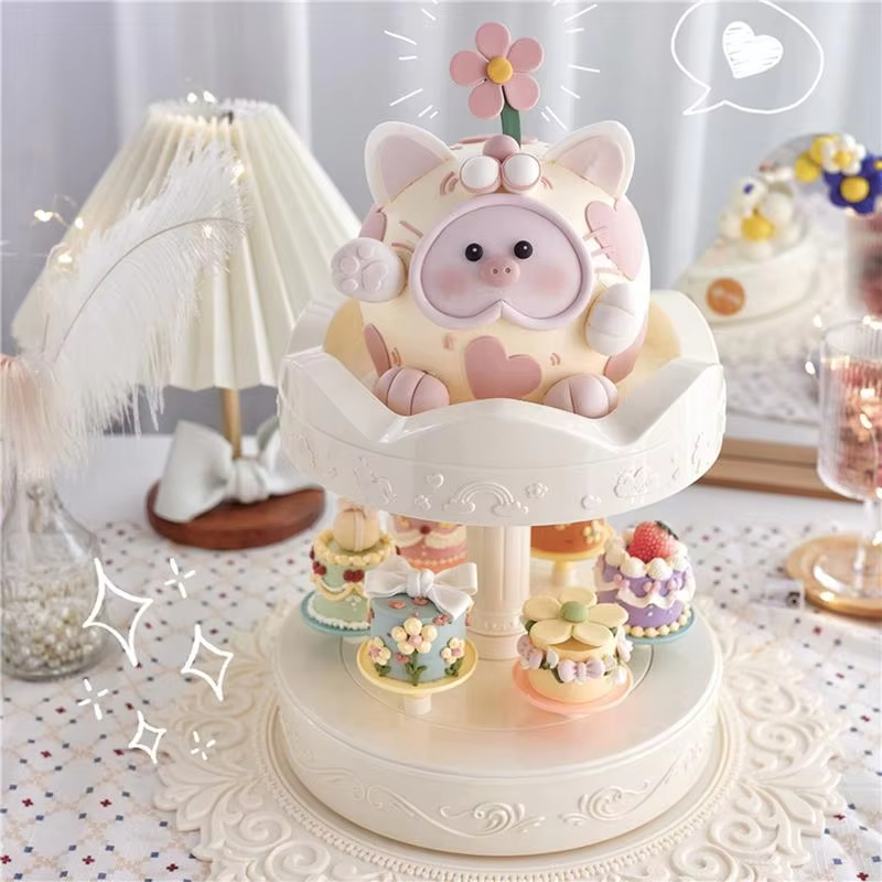 自動回転ケーキスタンド,マカロンディスプレイ,ケーキターンテ - Wedding Cake Supply のレビューと価格