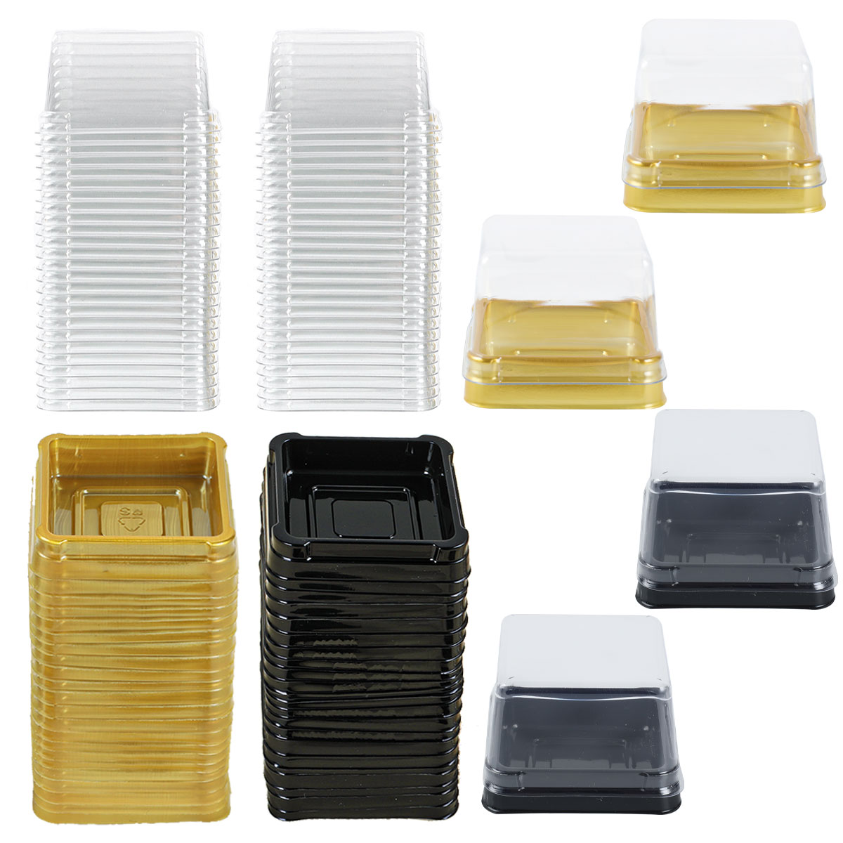 透明ケーキデザートボックス、カップケーキドーム、ペストリーベ - Wedding Cake Supply のレビューと価格