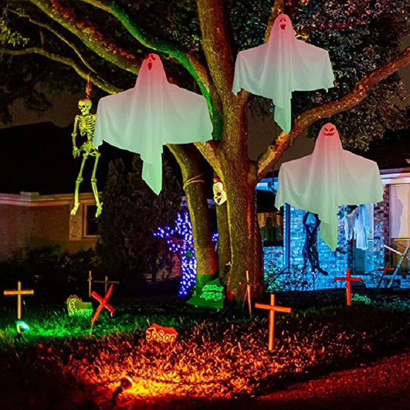 光るハロウィン LED ライト怖い吊りゴースト装飾ホラードア - Supply Wedding Venue のレビューと価格