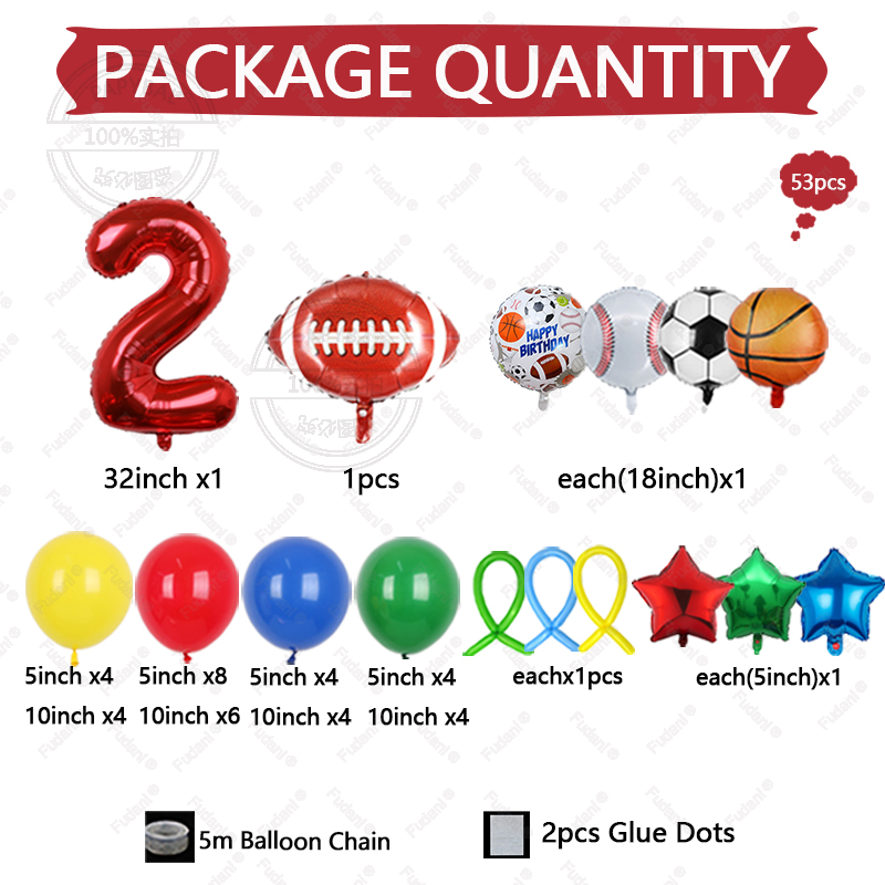 53個入り スポーツテーマ 1～9歳の誕生日パーティー バル - Supply Wedding Venue のレビューと価格