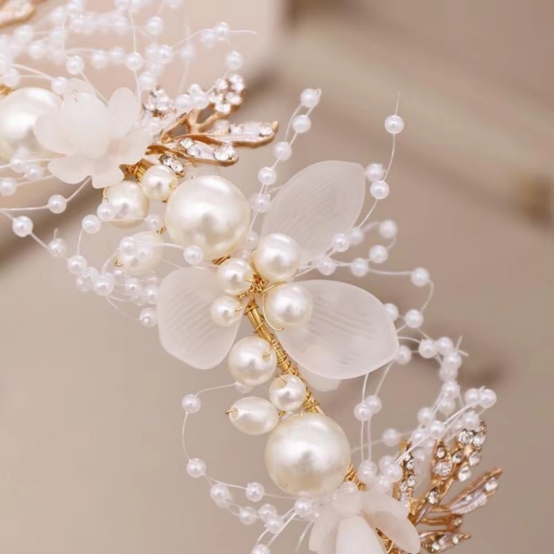 かわいいプリンセスクラウン帽子フラワーリースヘッドバンド子供 - Wedding Arch Flower のレビューと価格