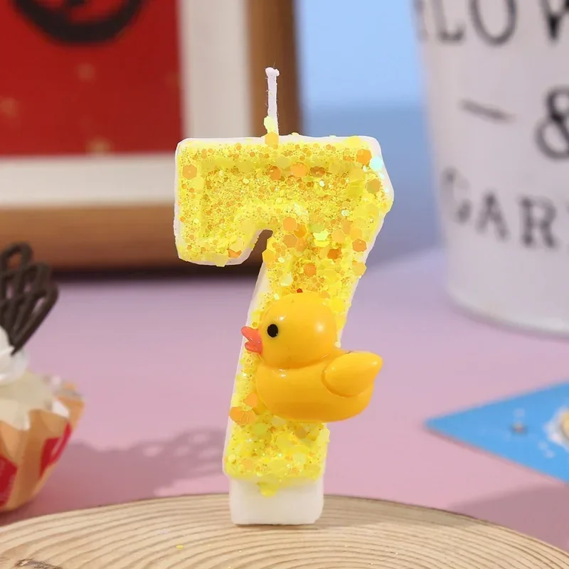 3Dミニイエローアヒルテーマキャンドルケーキデコレーション0 - Unity Candle Set のレビューと価格