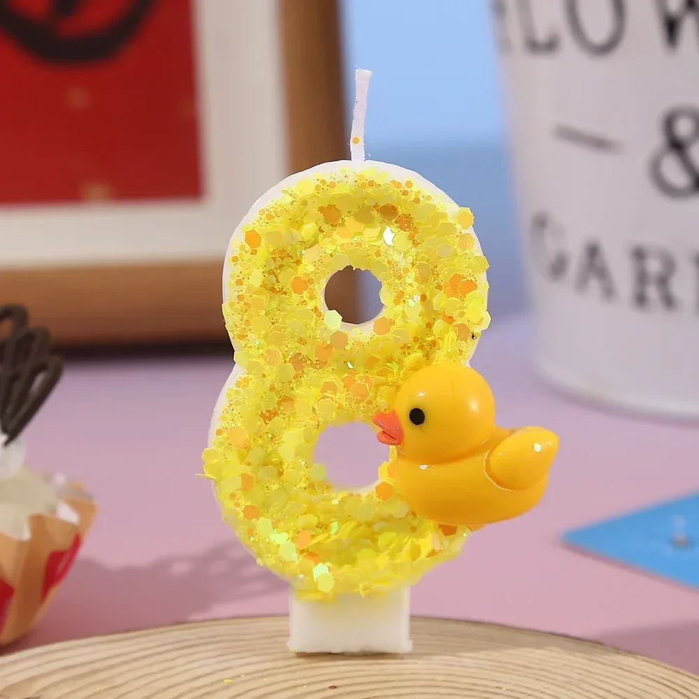 3Dミニイエローアヒルテーマキャンドルケーキデコレーション0 - Unity Candle Set のレビューと価格